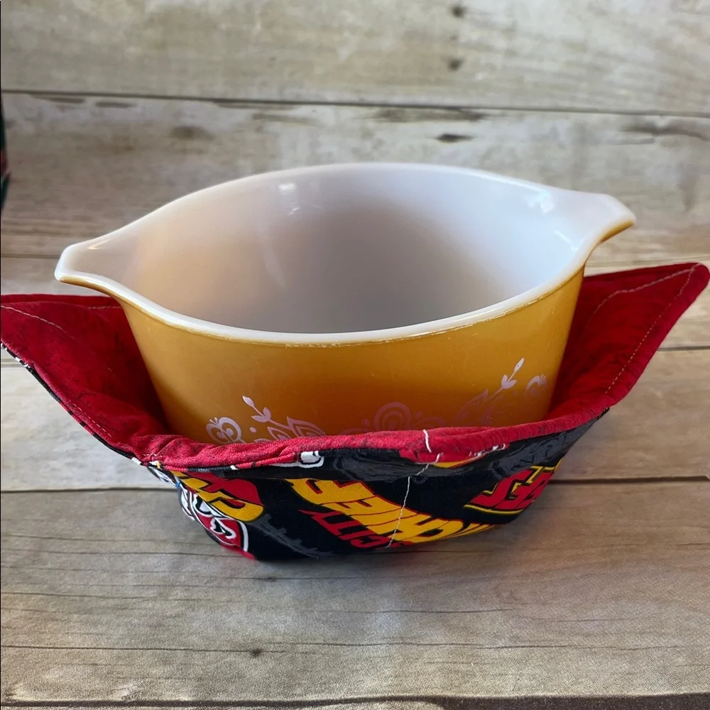 Microwave Bowl Cozy Reversible NFL KC Chiefs